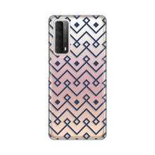 PRINT silikonska futrola skin (ultra tanka) - Huawei P Smart 2021 Blue cubes.
