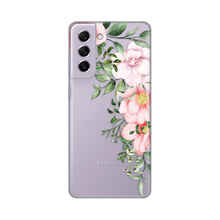 PRINT silikonska futrola skin (ultra tanka) - Samsung G990 Galaxy S21 FE Gentle Rose Pattern.