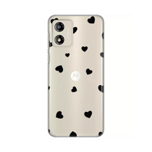 PRINT silikonska futrola skin (ultra tanka) - Motorola Moto E13 Hearts.