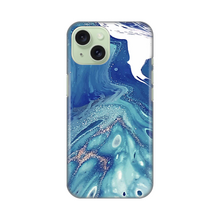 PRINT silikonska futrola - iPhone 15 Blue Marble.