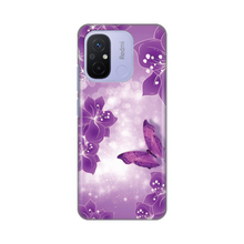 PRINT silikonska futrola - Xiaomi Redmi 12C Butterfly And Flowers.