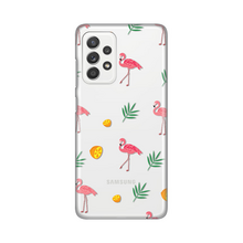 PRINT silikonska futrola skin (ultra tanka) - Samsung A525 Galaxy A52 4G/A526 Galaxy A52 5G/A528B Galaxy A52s 5G Flamingos.