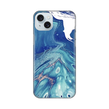 PRINT silikonska futrola - iPhone 15 Plus Blue Marble.