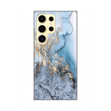 PRINT silikonska futrola - Samsung S928B Galaxy S24 Ultra Blue Gold Marble.