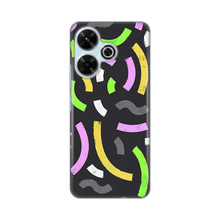 PRINT silikonska futrola - Xiaomi Redmi 13 Happy Lines gray.