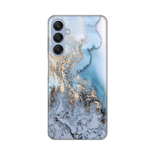 PRINT silikonska futrola - Samsung A256 Galaxy A25 5G Blue Gold Marble.
