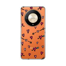 PRINT silikonska futrola skin (ultra tanka) - Huawei Honor Magic 6 lite Heart Pattern.