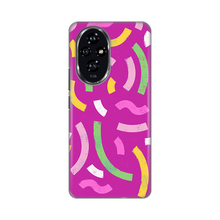 PRINT silikonska futrola - Huawei Honor 200 Happy Lines pink.
