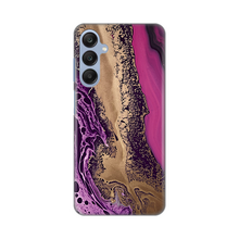 PRINT silikonska futrola - Samsung A256 Galaxy A25 5G Purple Gold Marble.