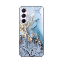 PRINT silikonska futrola - Samsung A356B Galaxy A35 5G Blue Gold Marble.
