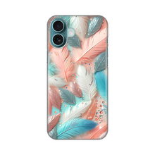 PRINT silikonska futrola - iPhone 16 Plus 6.7 Pastel Feathers.