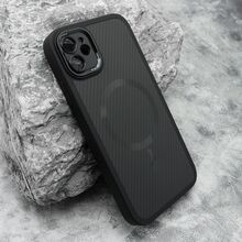 Zastitna futrola CARBON MagSafe - iPhone 11 (6.1) crna (small camera) (MS).