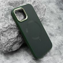 Zastitna futrola CARBON MagSafe - iPhone 12/12 Pro (6.1) zelena (big camera) (MS).