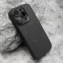 Zastitna futrola CARBON MagSafe - iPhone 15 Pro (6.1) crna (small camera) (MS).