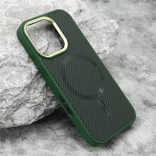 Zastitna futrola CARBON MagSafe - iPhone 16 Pro (6.3) zelena (big camera) (MS).