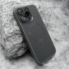 Zastitna futrola CARBON MagSafe - iPhone 15 Pro Max (6.7) siva (small camera) (MS).