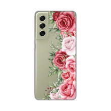 PRINT silikonska futrola skin (ultra tanka) - Samsung G990 Galaxy S21 FE Wild Roses.