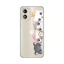 PRINT silikonska futrola skin (ultra tanka) - Motorola Moto E13 Cats.