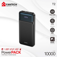 Back Up baterija (univerzalna) Prenosiva baterija Fantech T2 10000mAh QC, PD, 22.5W crni.
