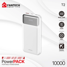 Back Up baterija (univerzalna) Prenosiva baterija Fantech T2 10000mAh QC, PD, 22.5W beli.