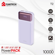 Back Up baterija (univerzalna) Prenosiva baterija Fantech T2 10000mAh QC, PD, 22.5W ljubicasti.