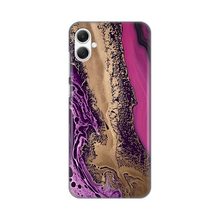 PRINT silikonska futrola - Samsung A055 Galaxy A05 Purple Gold Marble.