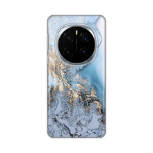PRINT silikonska futrola - Huawei Honor Magic 7 Pro Blue Gold Marble.