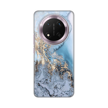 PRINT silikonska futrola - Huawei Honor Magic 7 lite Blue Gold Marble.