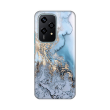 PRINT silikonska futrola - Huawei Honor 200 Lite Blue Gold Marble.