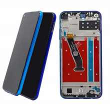 LCD ekran (displej) - Huawei P40 Lite E+touch screen crni+frame plavi.