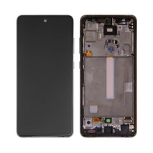 LCD ekran (displej) - Samsung A525/Galaxy A52 2021 + touchscreen + okvir crni Service Pack ORG/GH82-25524A.
