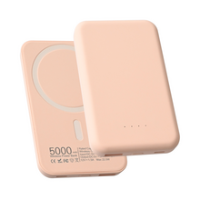 Back Up baterija (univerzalna) prenosiva baterija Magsafe PD 5000 mAh roze.