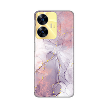 PRINT silikonska futrola - Realme C55 Pink Marble.