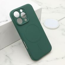 Zastitna futrola VELVET TOUCH MagSafe - iPhone 16 Pro (6.3) tamno zelena (MS).