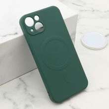 Zastitna futrola VELVET TOUCH MagSafe - iPhone 13 (6.1) tamno zelena (MS).