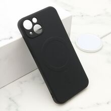 Zastitna futrola VELVET TOUCH MagSafe - iPhone 13 (6.1) crna (MS).