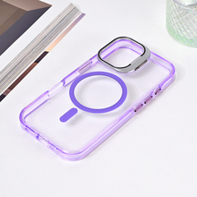 Zastitna futrola Magsafe Transparent - iPhone 16 6.1 ljubicasta.