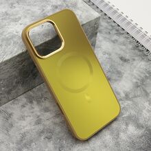 Zastitna futrola COLOR METAL MagSafe - iPhone 16 Pro Max (6.9) zlatna (MS).