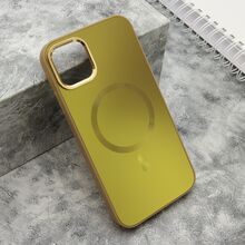 Zastitna futrola COLOR METAL MagSafe - iPhone 11 (6.1) zlatna (MS).