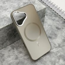 Zastitna futrola COLOR METAL MagSafe - iPhone 16 (6.1) srebrna (MS).