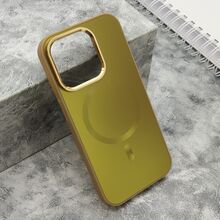Zastitna futrola COLOR METAL MagSafe - iPhone 15 Pro (6.1) zlatna (MS).