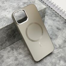 Zastitna futrola COLOR METAL MagSafe - iPhone 14 (6.1) srebrna (MS).