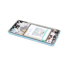 LCD ekran (displej) - Samsung A725/A726 Galaxy A72/A72 5G + Touch screen + okvir blue Full ORG EU (MS).