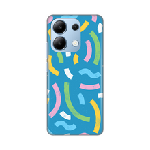 PRINT silikonska futrola - Xiaomi Redmi Note 13 4G (EU) Happy Lines blue.