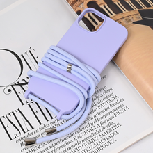 Zastitna futrola Crossbody - iPhone 15 ljubicasta.