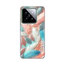 PRINT silikonska futrola - Xiaomi 14 Pastel Feathers.