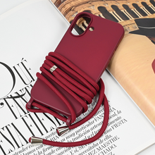 Zastitna futrola Crossbody - iPhone 16 6.1 bordo.