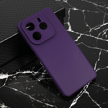 Teracell GIULIETTA silikonska futrola - Xiaomi Redmi Note 14 5G mat tamno ljubicasta.