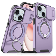 Zastitna futrola CamShield Ring stand - iPhone 15 ljubicasta.