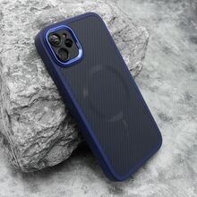 Zastitna futrola CARBON MagSafe - iPhone 11 (6.1) plava (small camera) (MS).